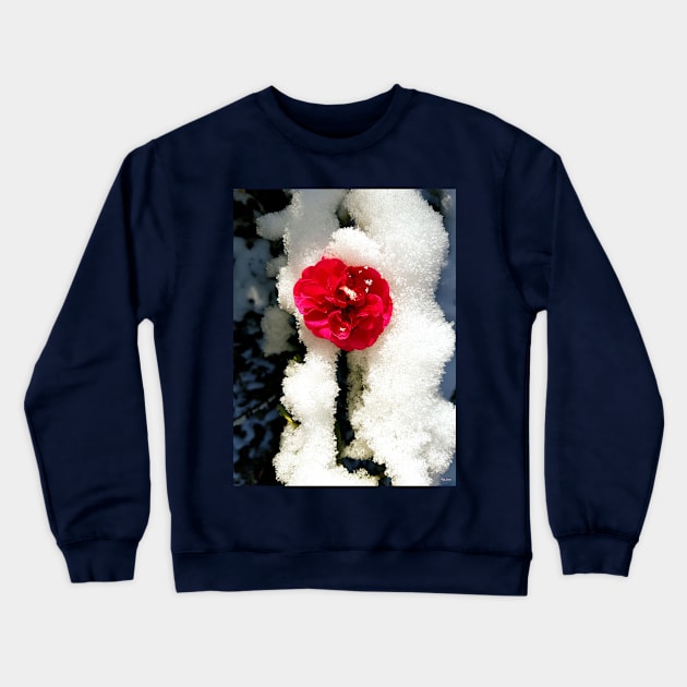 Snowy Roses Crewneck Sweatshirt by danieljanda